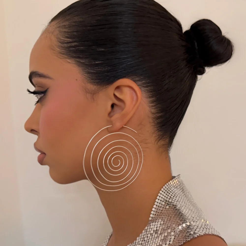 The Chrome Swirl Hoop