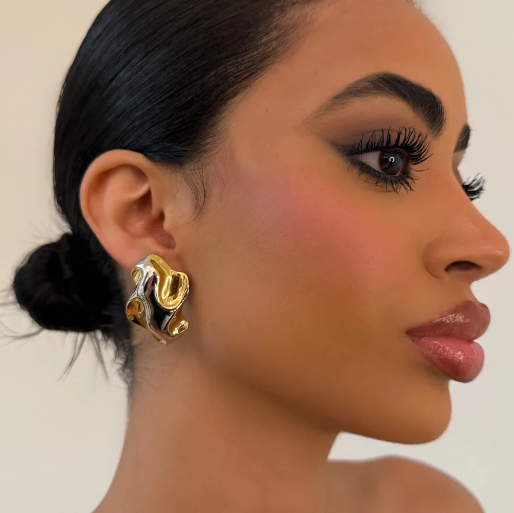 The Two Tone Cluster Earring