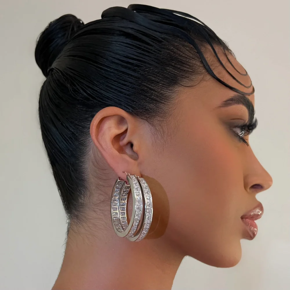 The 925 Chunky Disco Hoops - 2