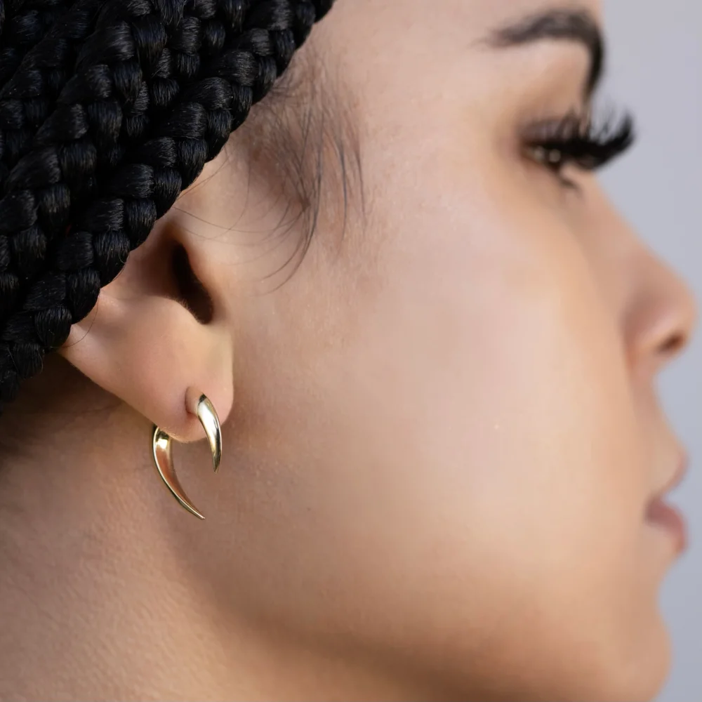 The Gold 3D Stud Earring