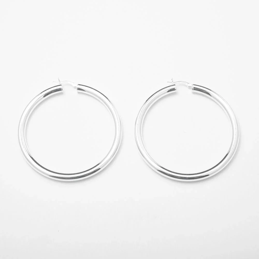 Large Chrome Hoops
