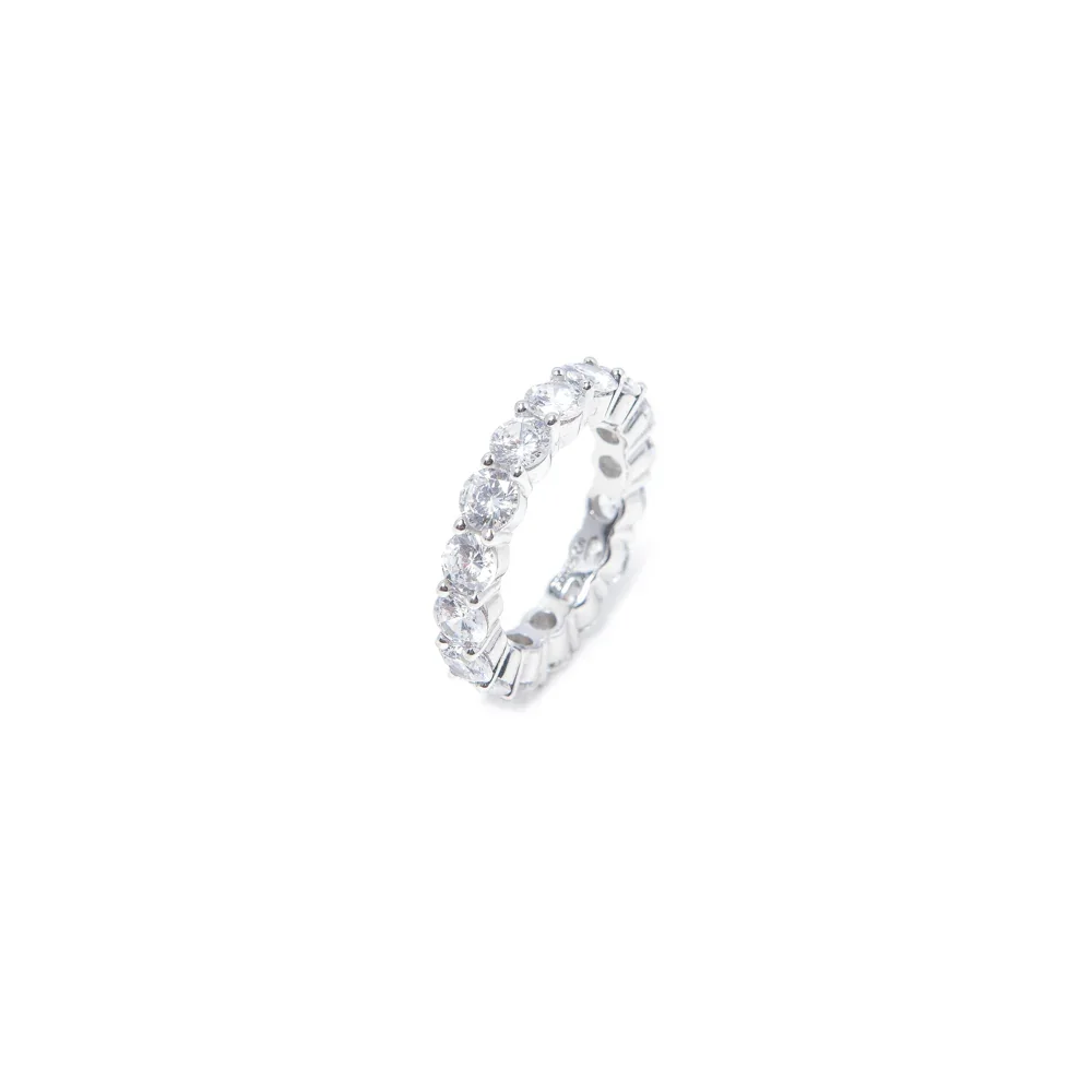 Silver Circular Ring 2