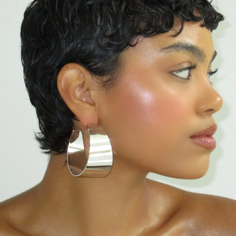 The Maxi Chrome Hoop