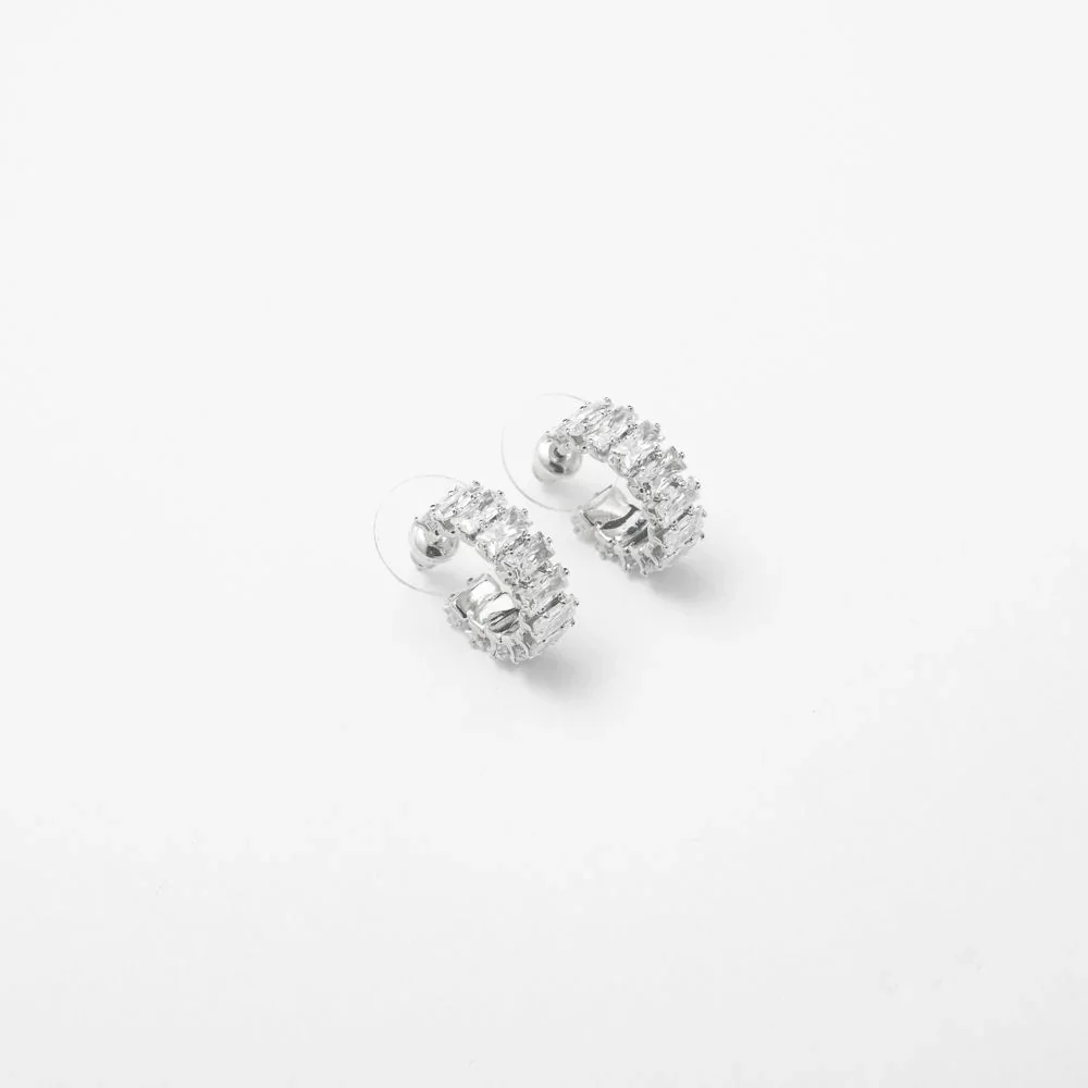 New Mini Crystal Hoops