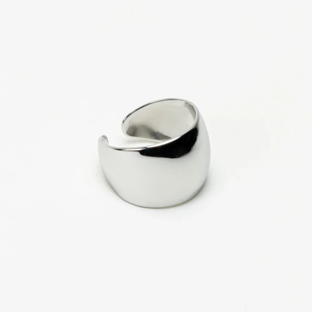The Solid Cuff Silver Collection Ring