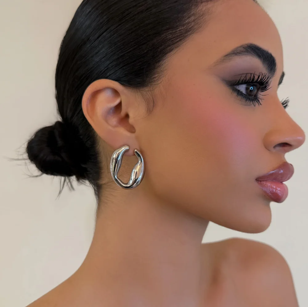 The Silver Lock Earrings