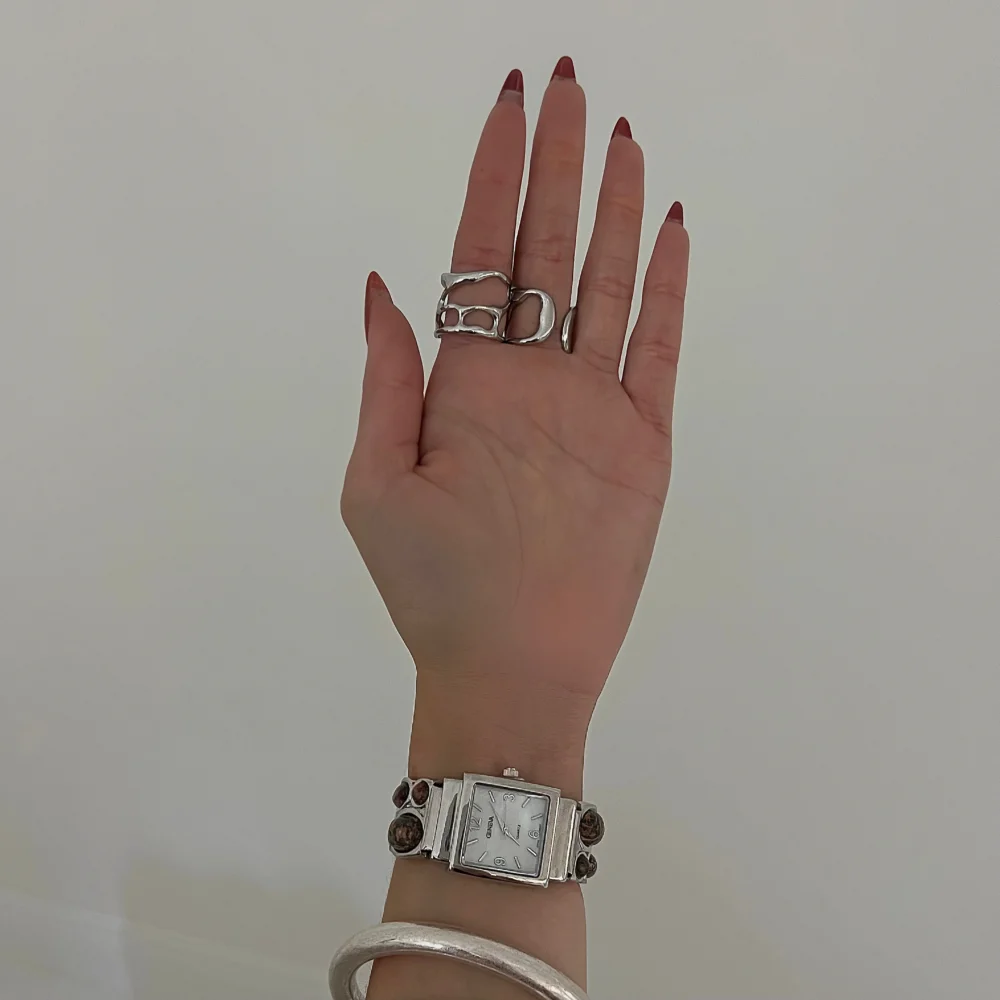 The Melted Cuff Silver Collection Ring - 2
