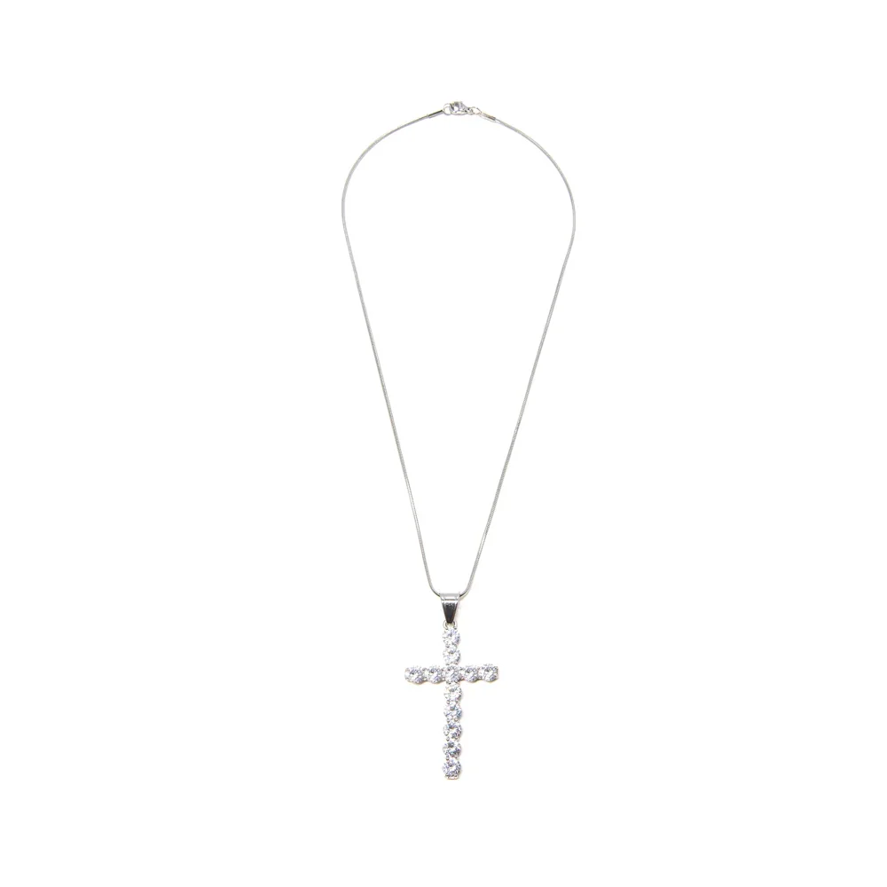 BP Large Brass Cross Necklace