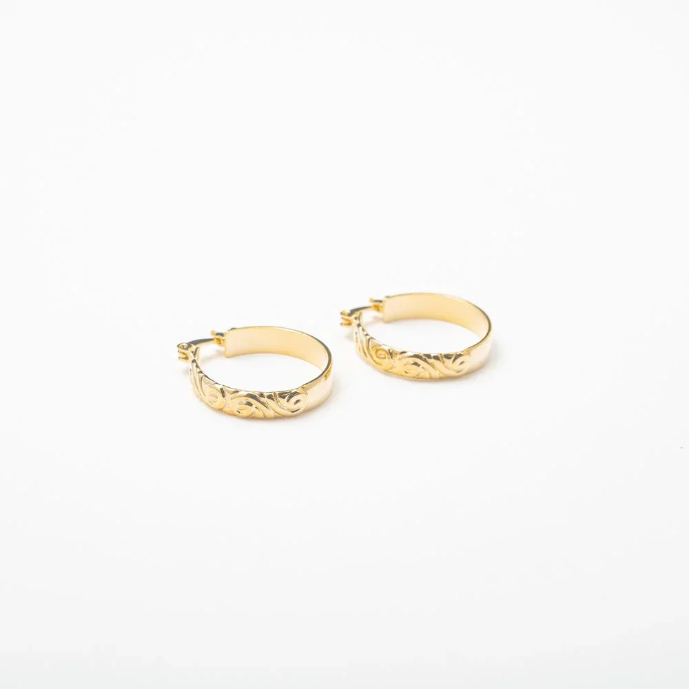 Rose Vintage Hoops