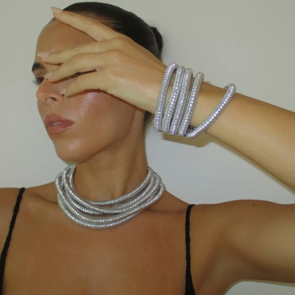 The Layered Chrome Clasp Set
