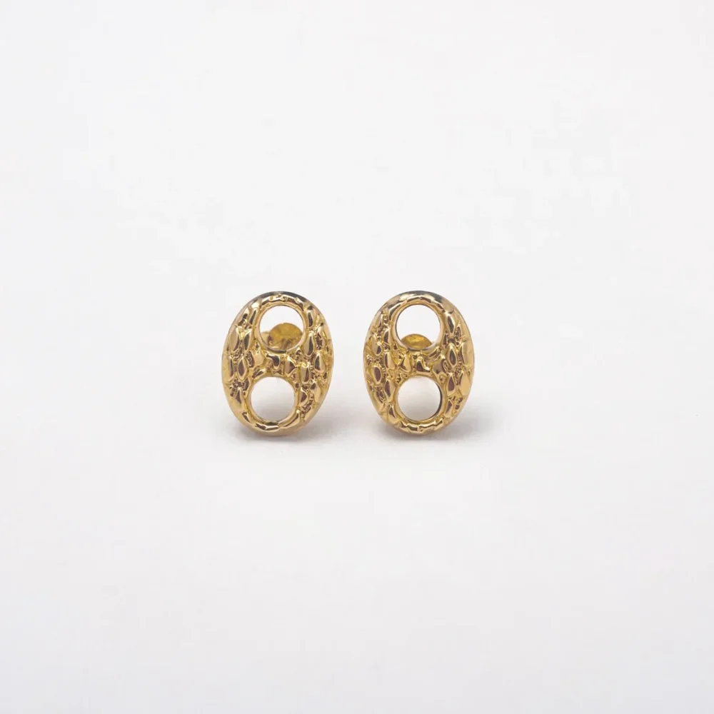 Links 10K Solid Gold Studs
