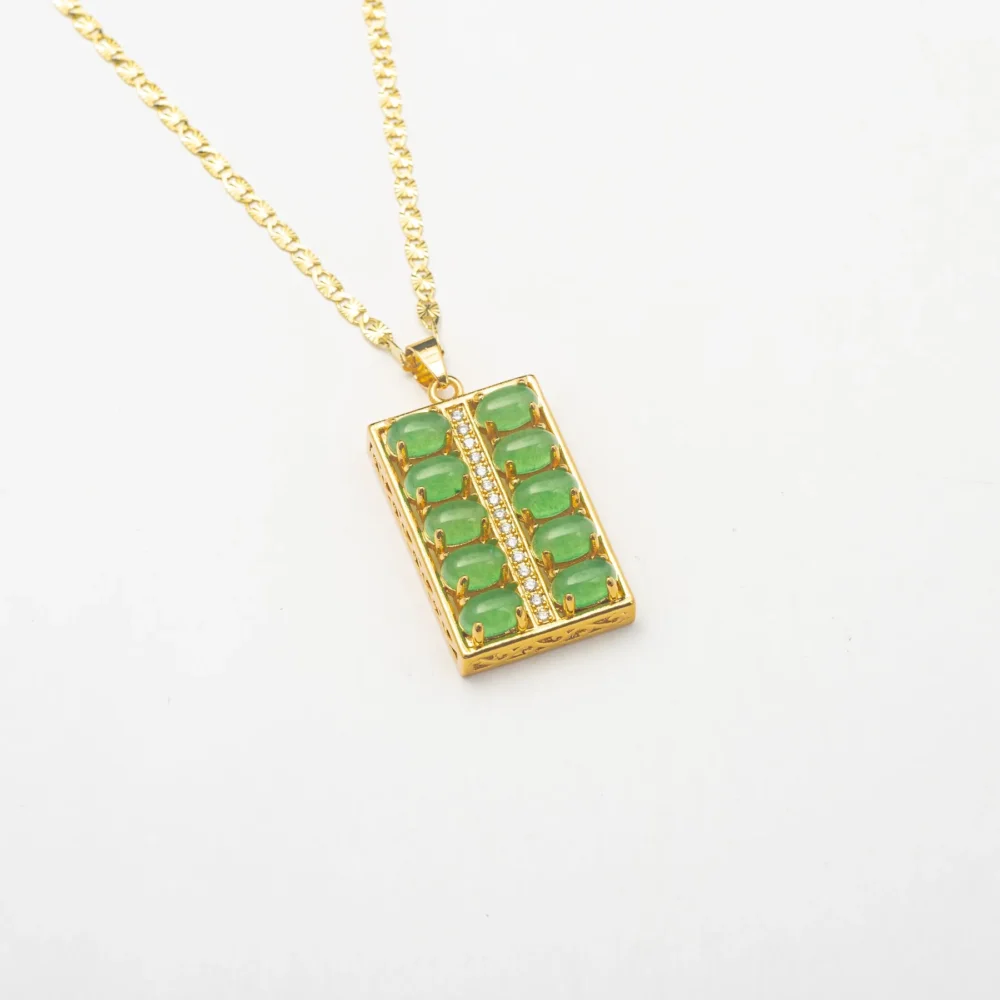 Jade Box Necklace