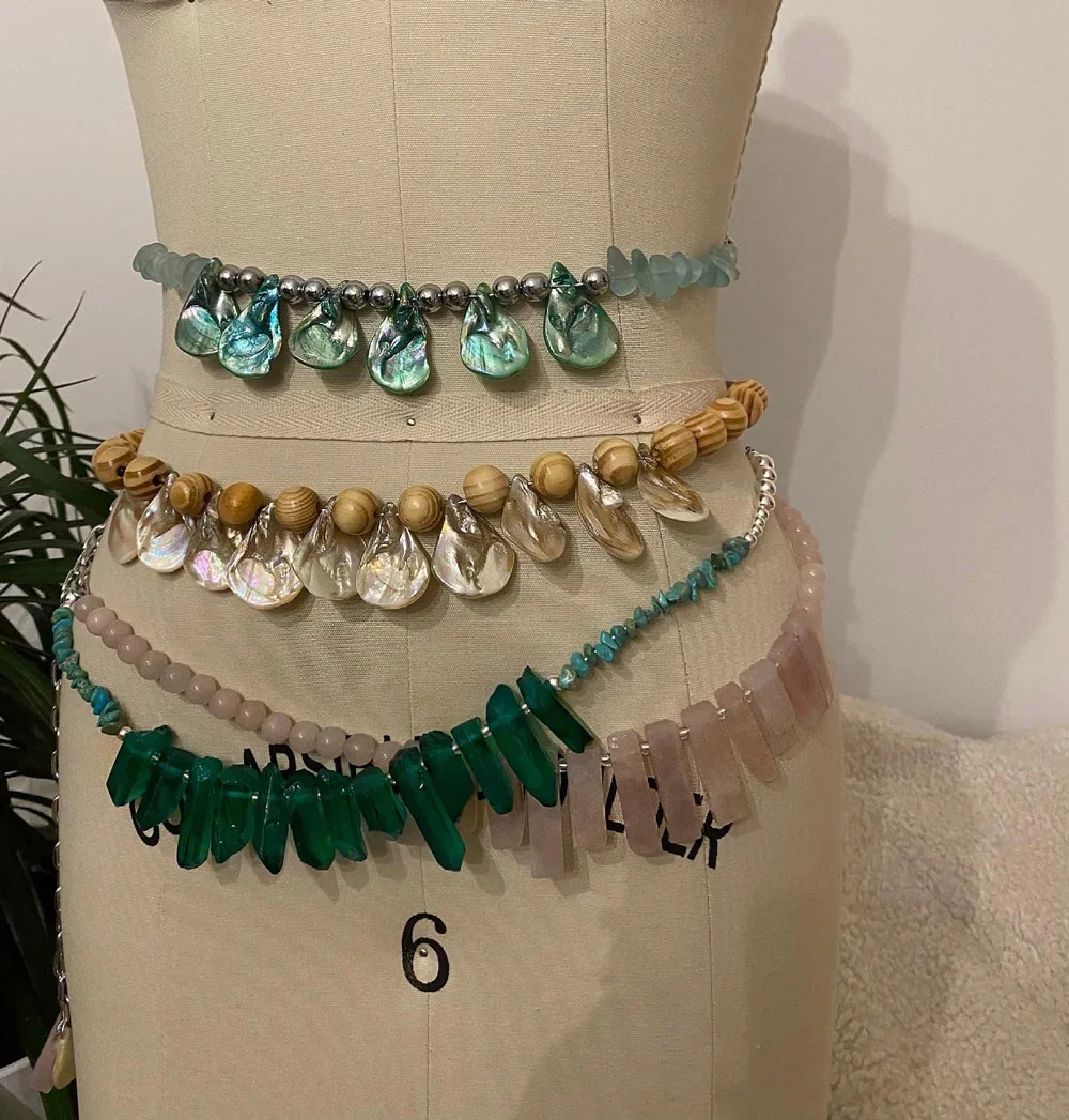 Turquoise Seashell Body Chain