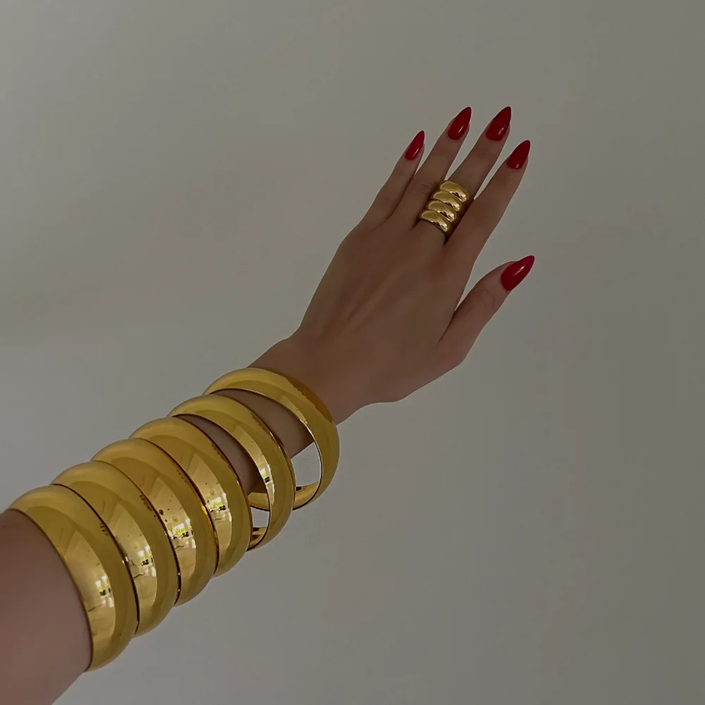 18K Gold Plated 3 Set Bangles