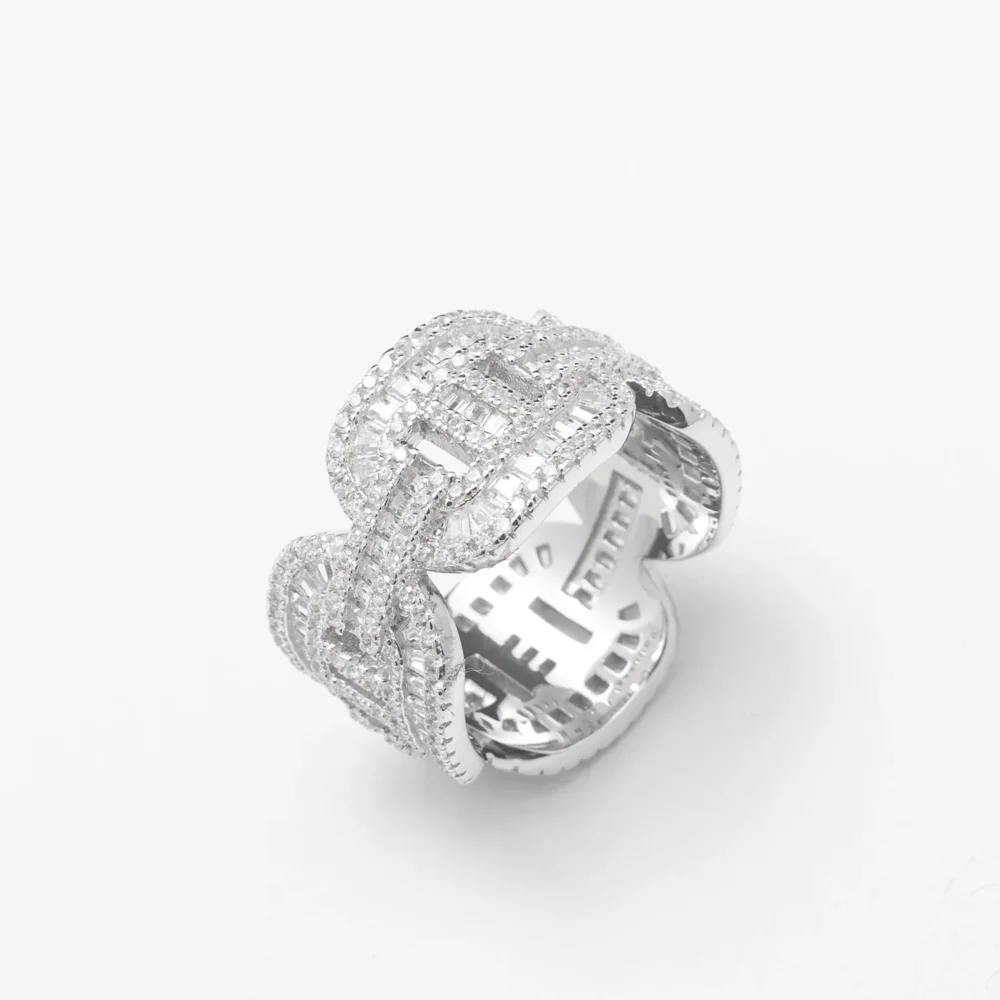 Essential Iced Out Baguette Link Band