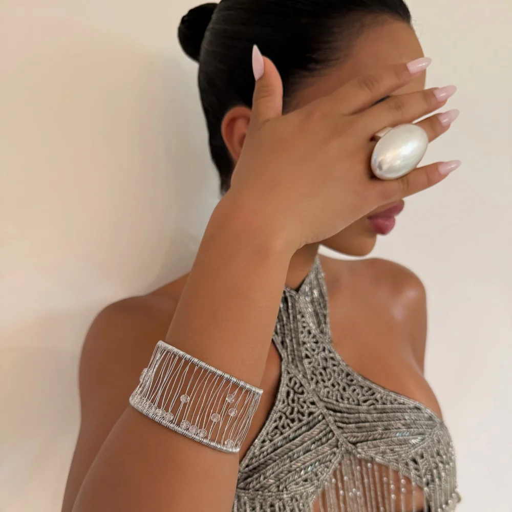 The Bubble Silver Cuff
