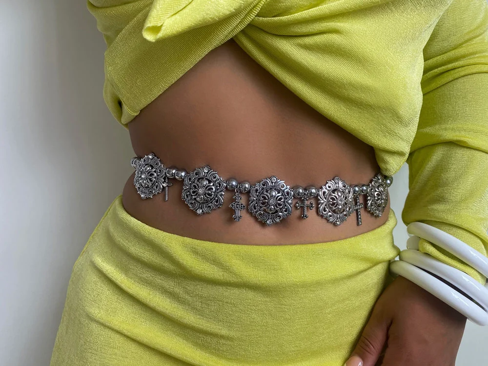 Chrome Cross Body Chain