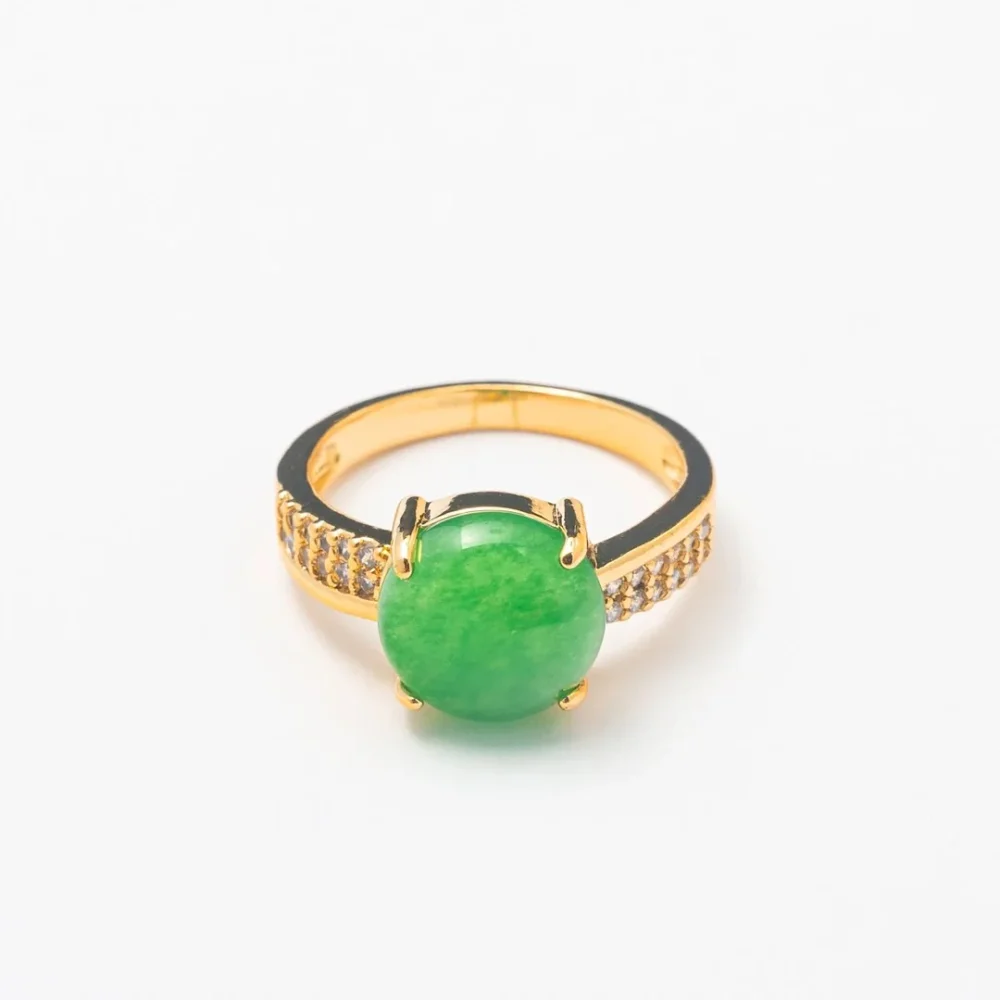 Simplistic Single Jade Band