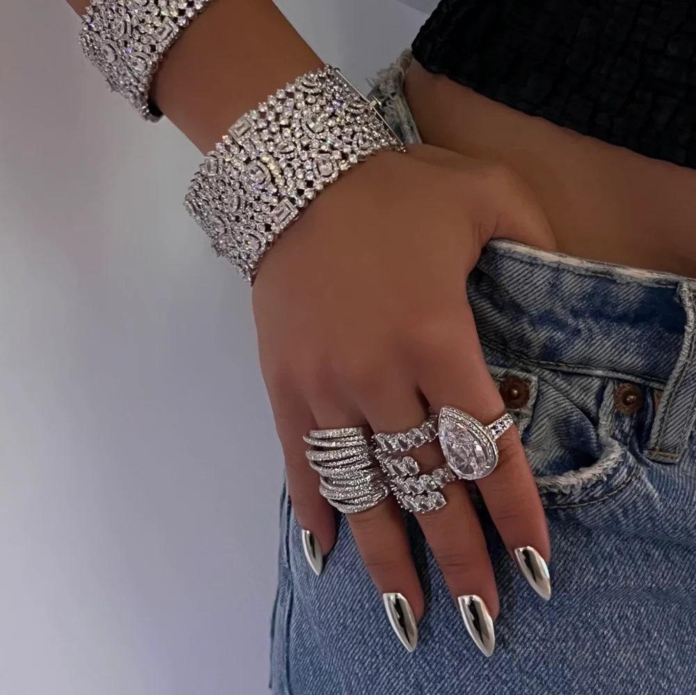 The Left Crystal Wrap Band