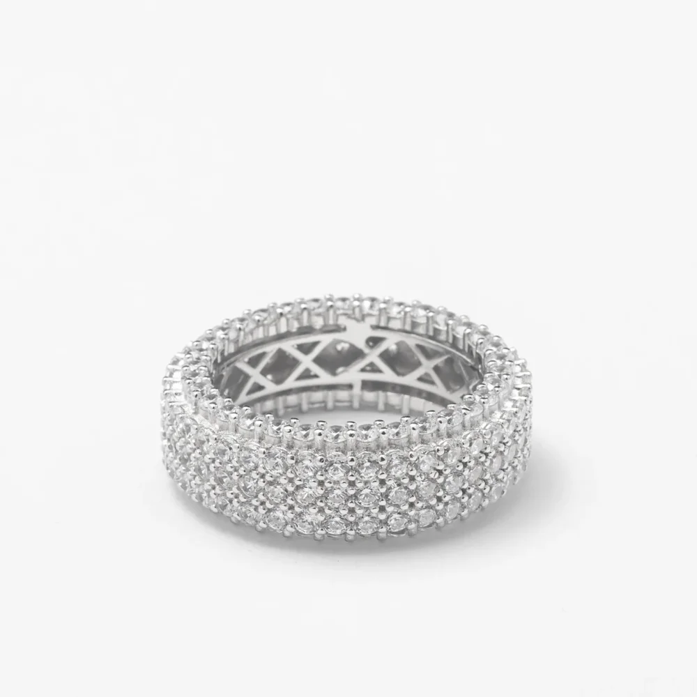 Solid Silver Icy Band