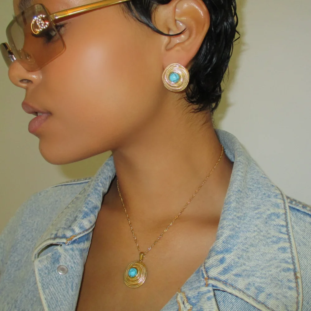 The Gold Turquoise Set