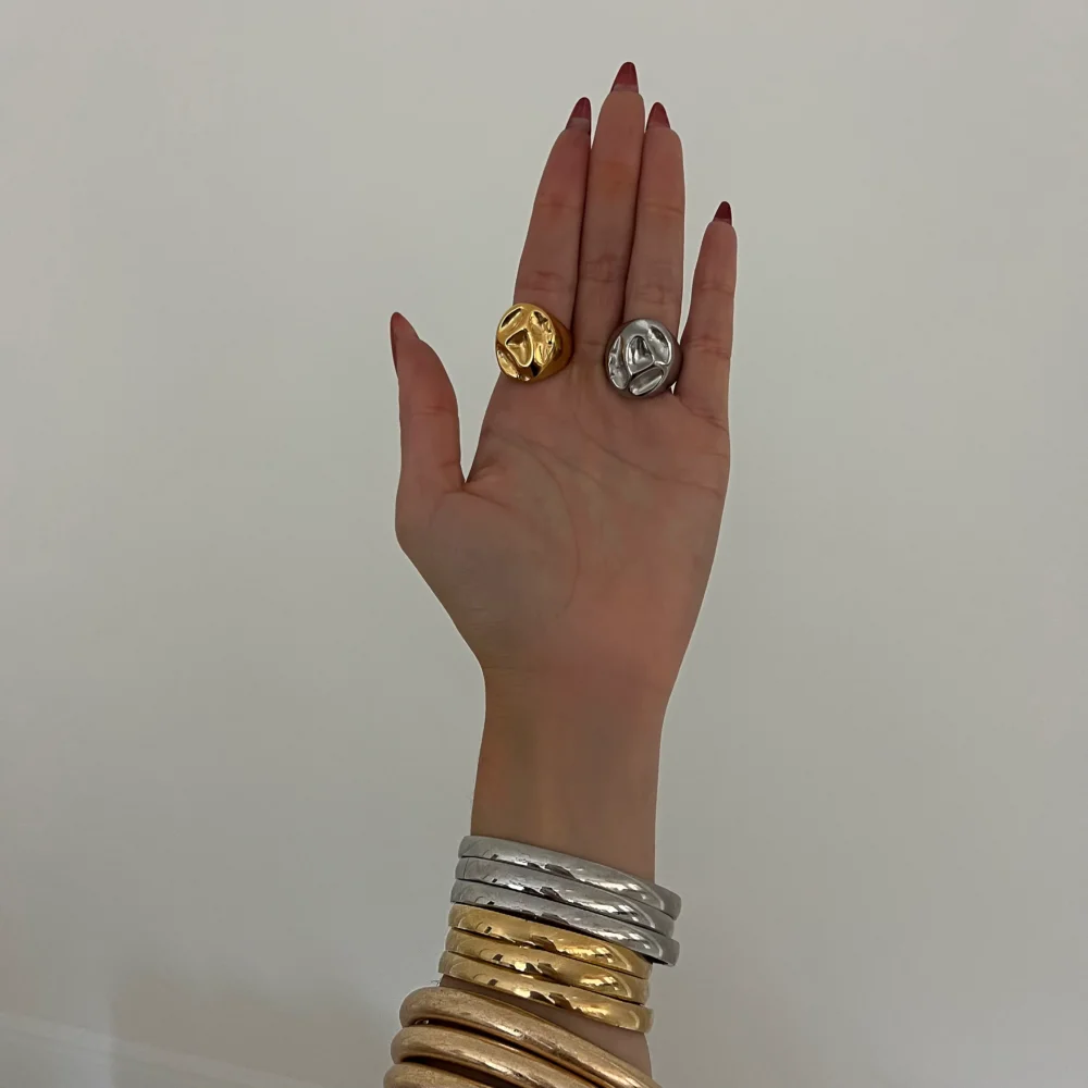 The Stamp Silver Collection Ring - 2