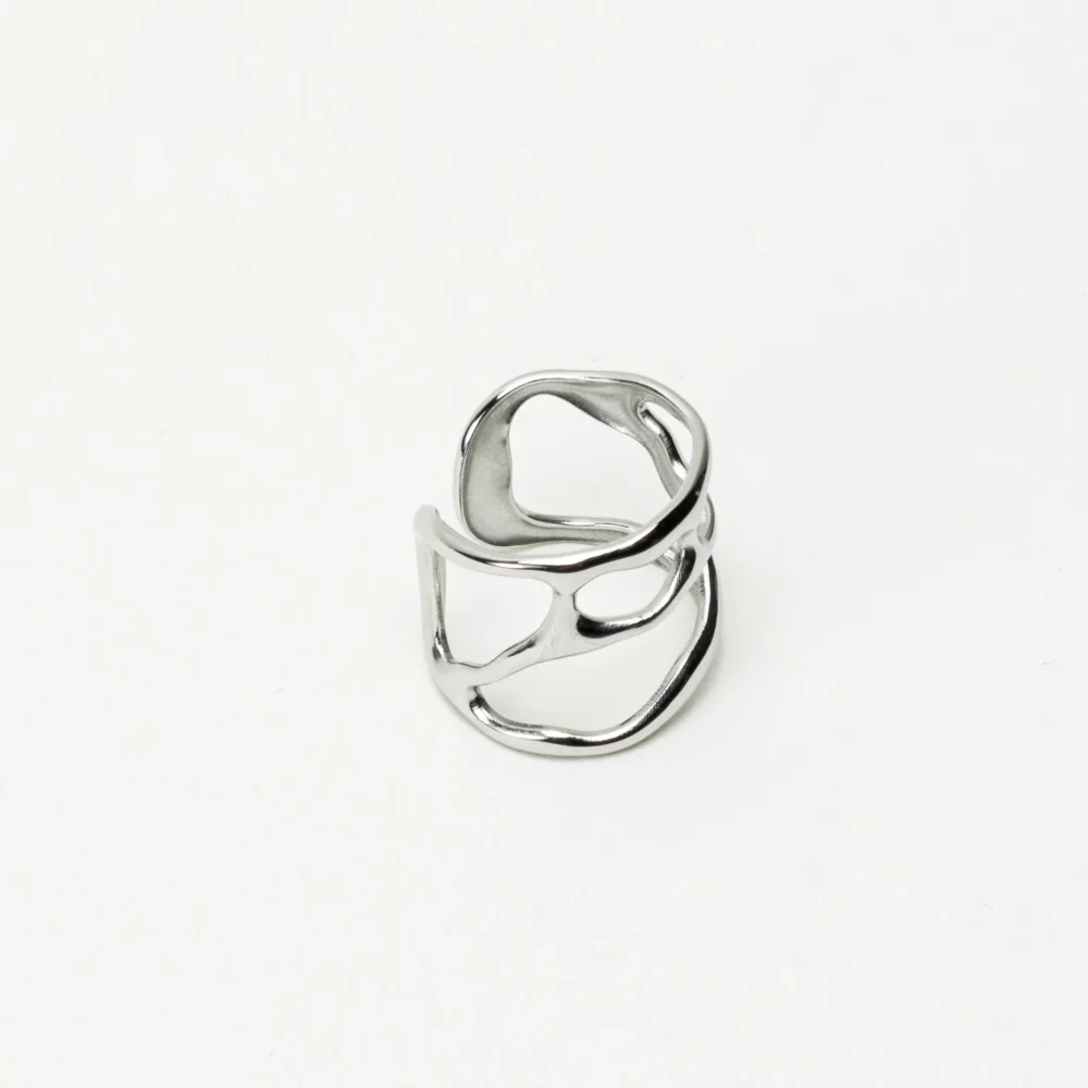 The Melted Cuff Silver Collection Ring