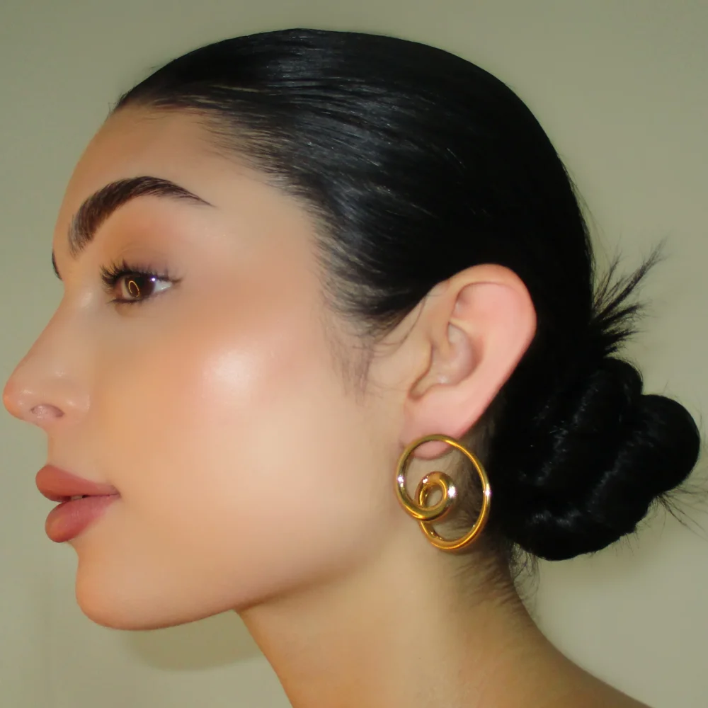 The Mini Abstract Swirl Earrings