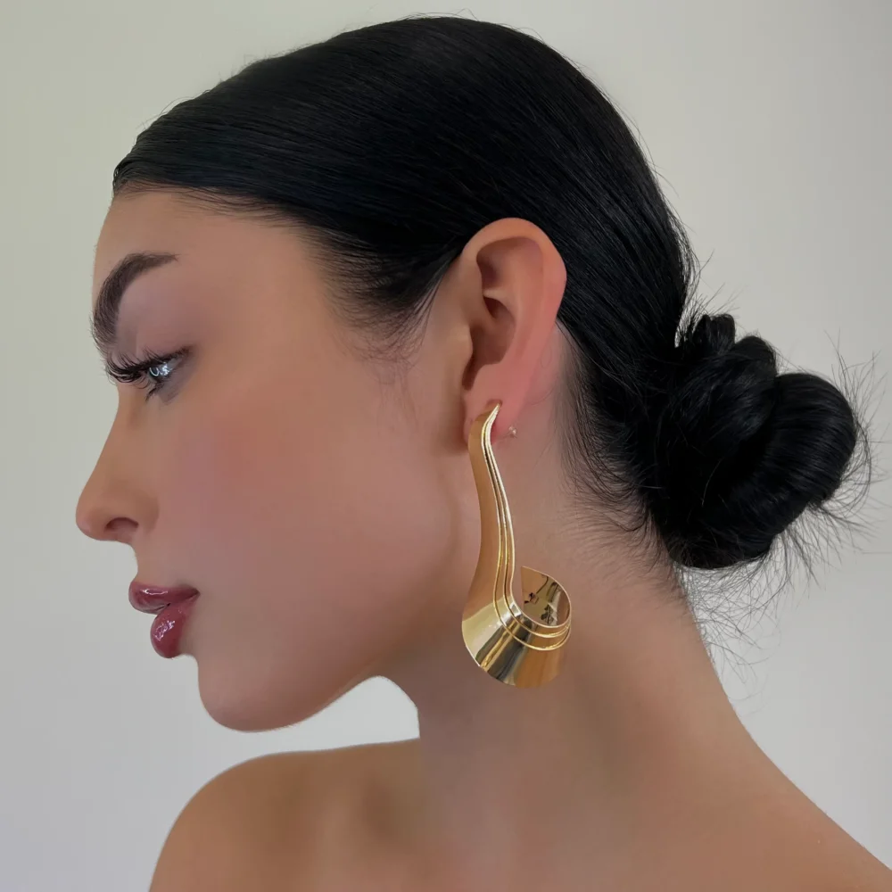 The Gold Long Drip Earrings