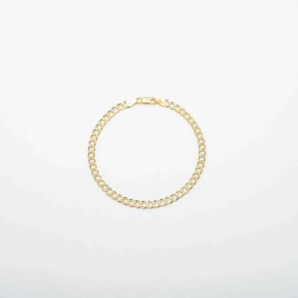 Classic Two Toned Anklet