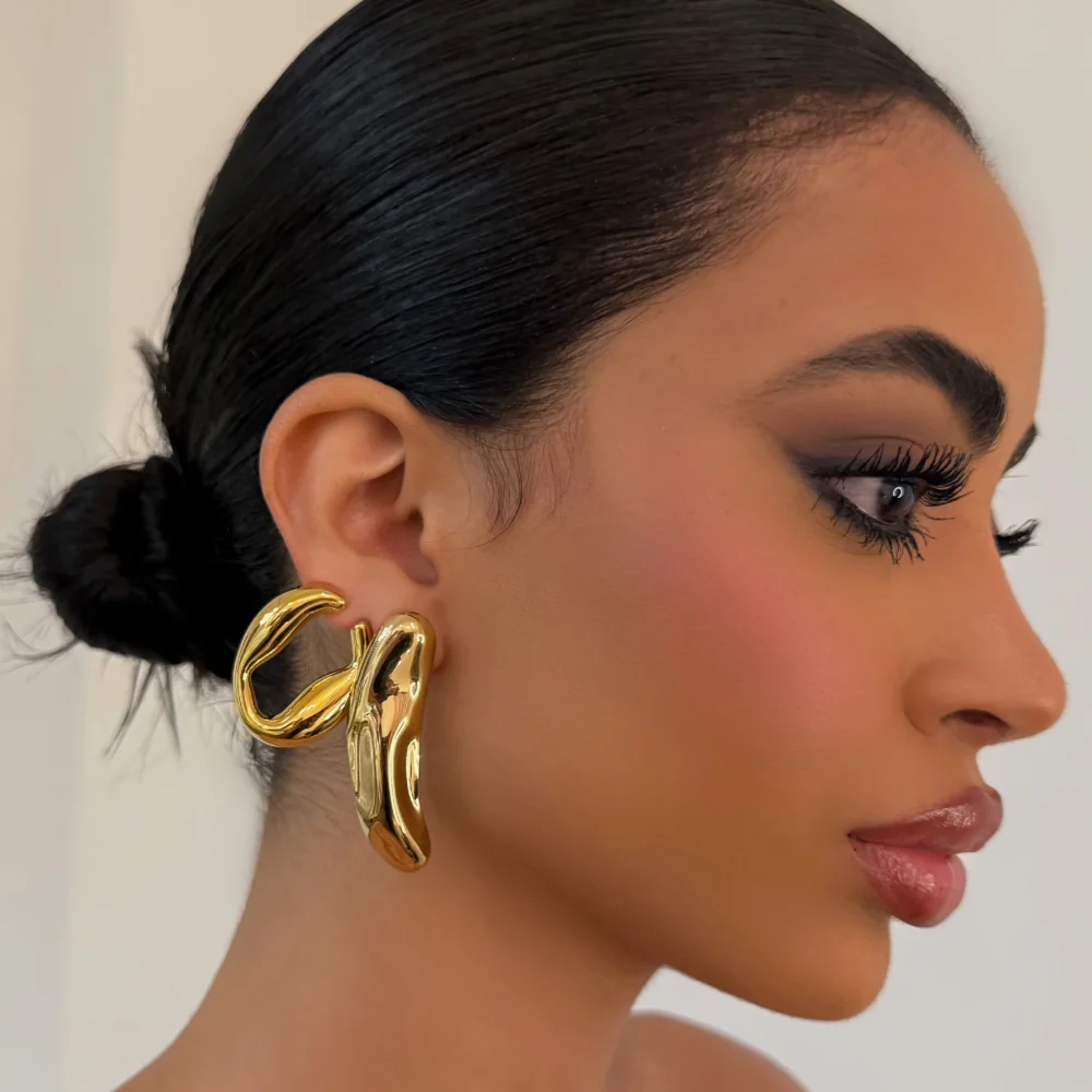 The Gold Abstract Earrings