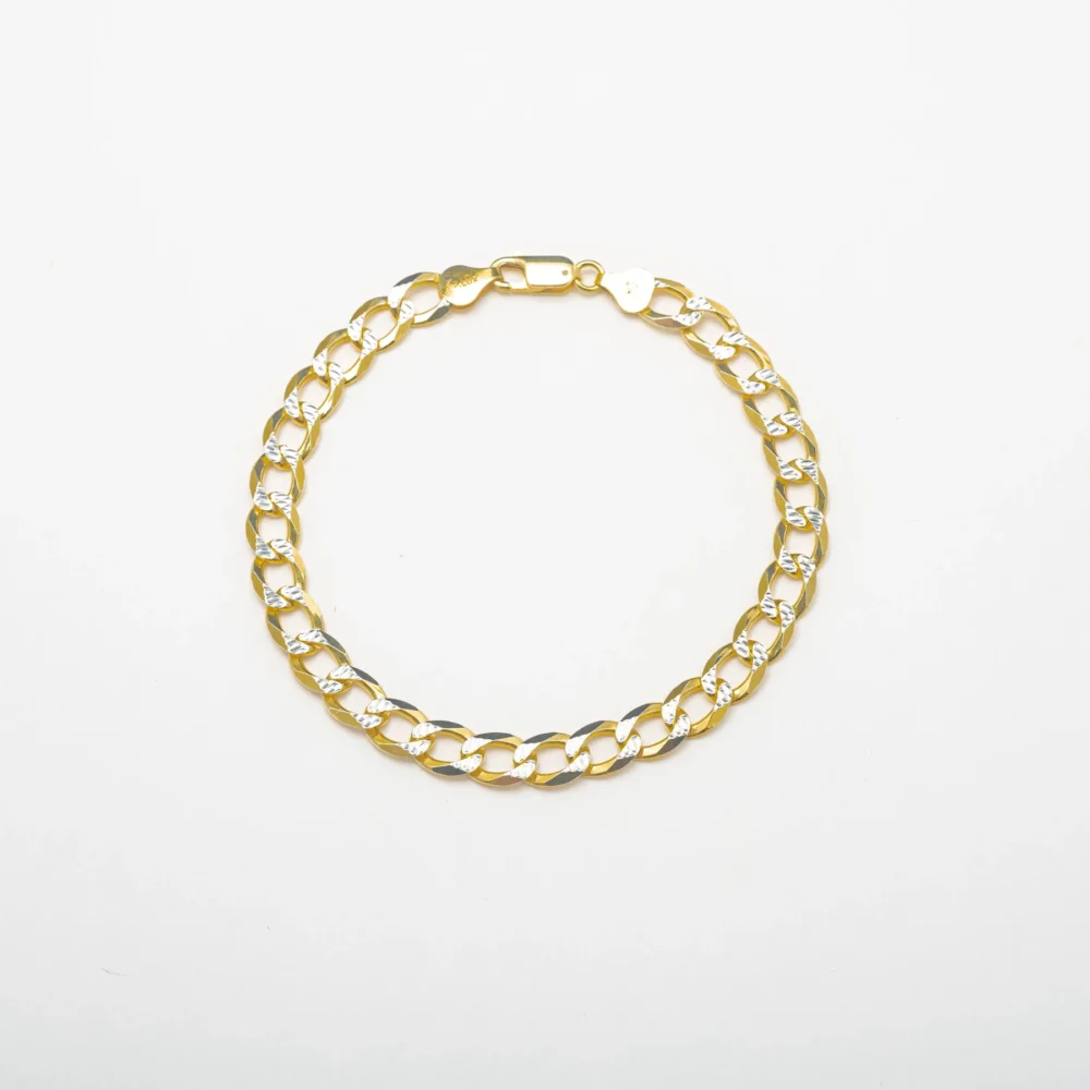 Thick Two Toned Anklet