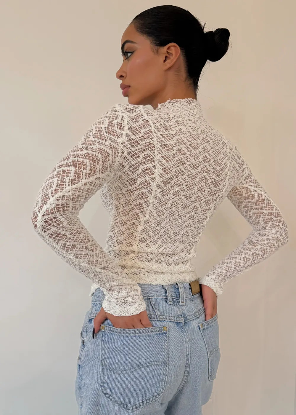 Long Sleeve Lace Top