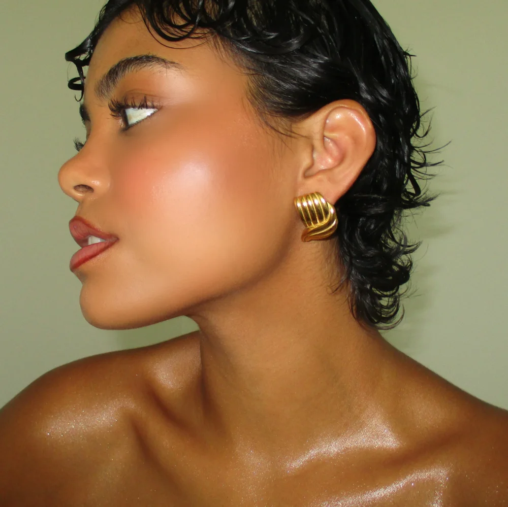 The Gold Mini Wrap Stud