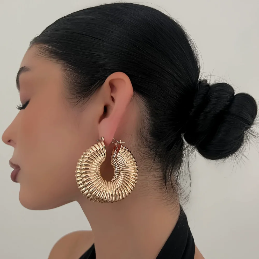 The Gold Circular Hoop