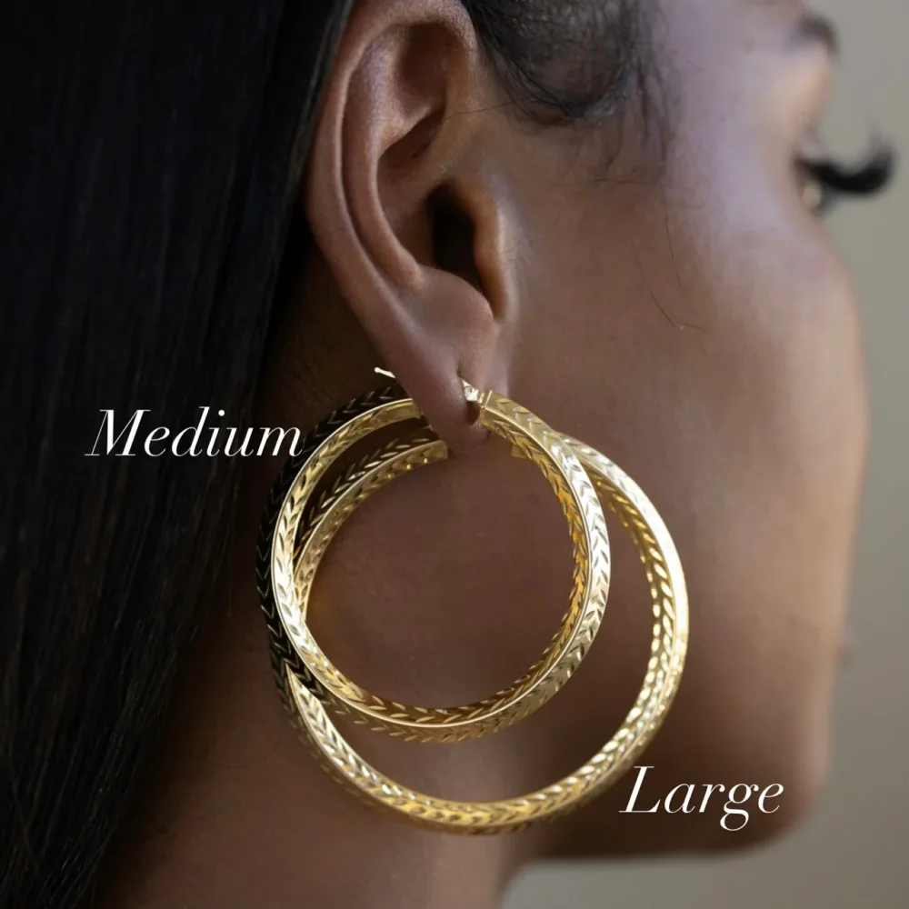 Medium BP Textured Hoop - 2