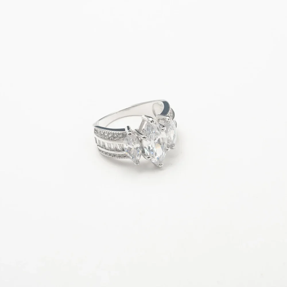 Triple Silver Crystal Band