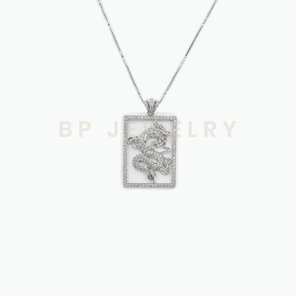 All Silver Dragon Charm