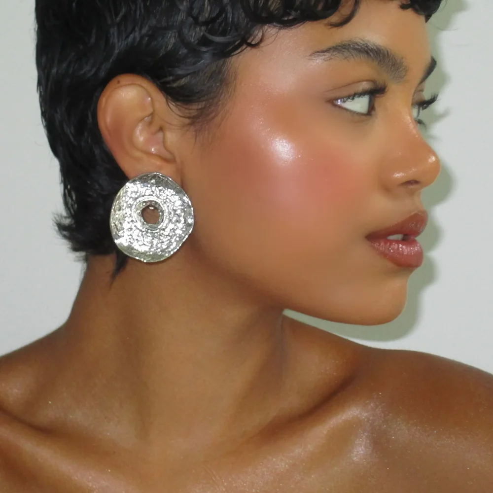 The Silver Dot Clip On Earrings