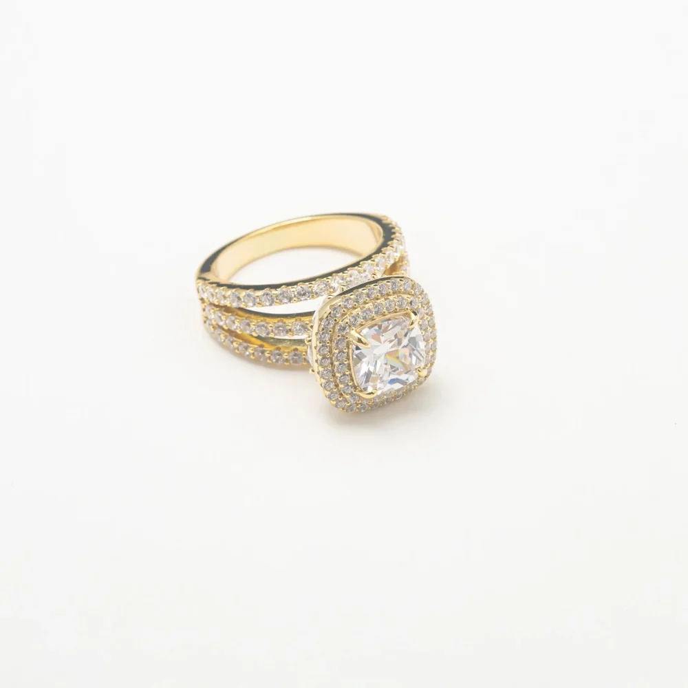 Taken Gold Iced Out Ring