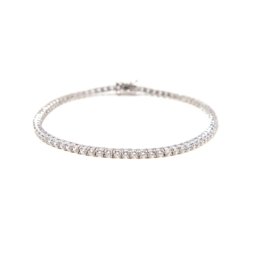 Diamond Silver Anklet
