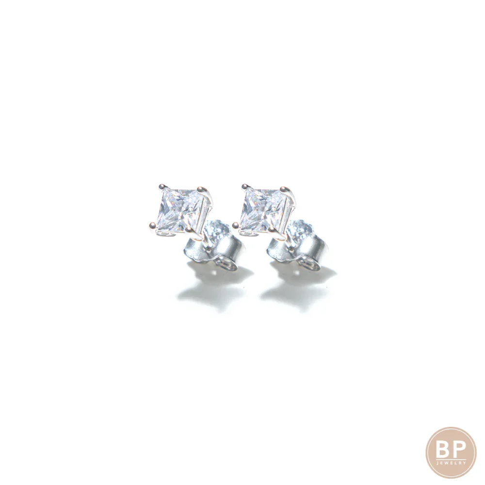 Square Mini Silver Studs