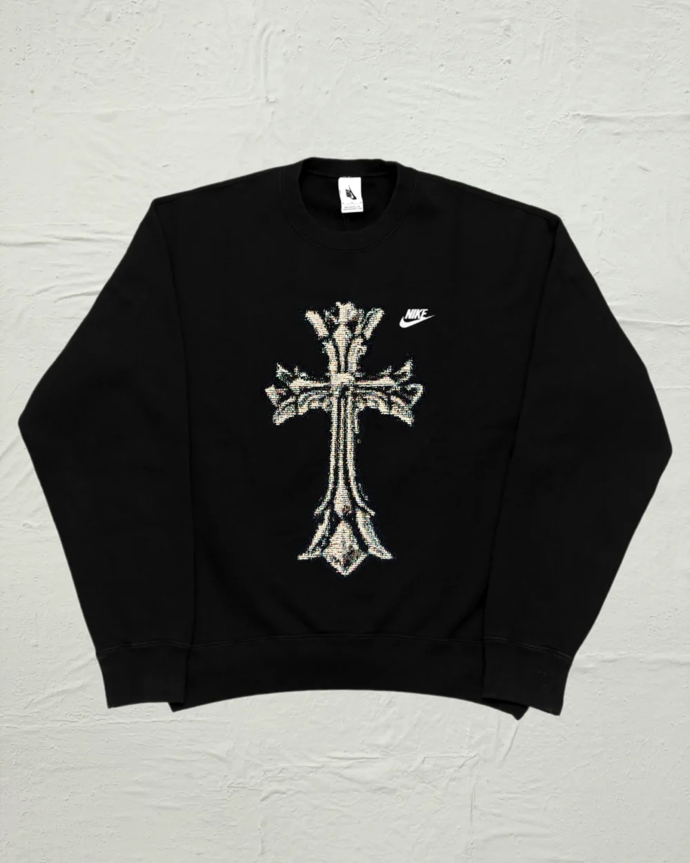 VA-FW24-847 CHROME HEARTS TAPESTRY RETRO REWORK CREWNECK