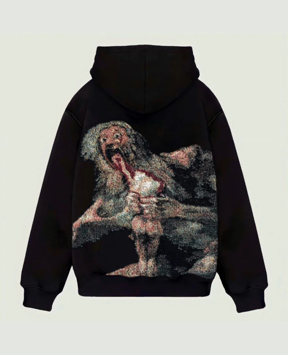 VA-SS22-356 SATURN DEVOURING HIS SON TAPESTRY HOODIE