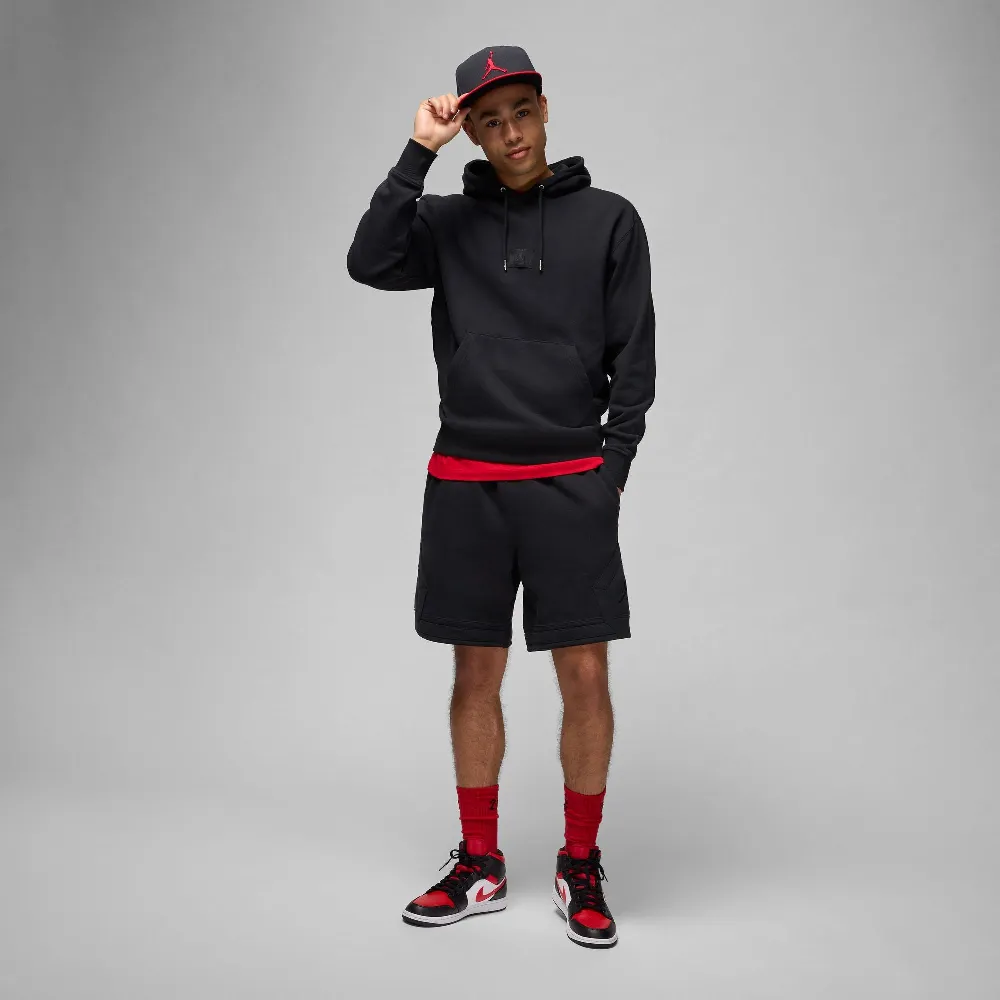 JORDAN FLIGHT FLEECE DIAMOND SHORTS "BLACK"