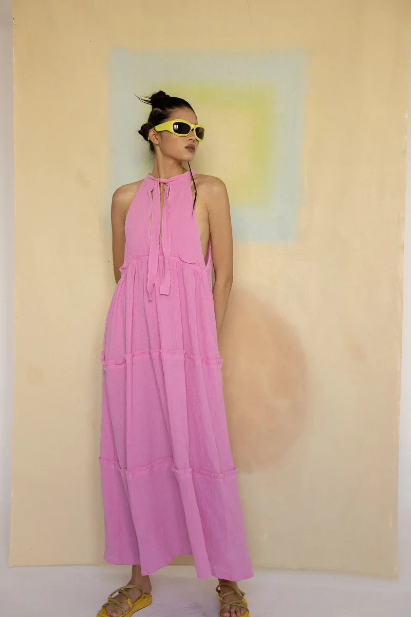 Eve Dress - Pink - 2