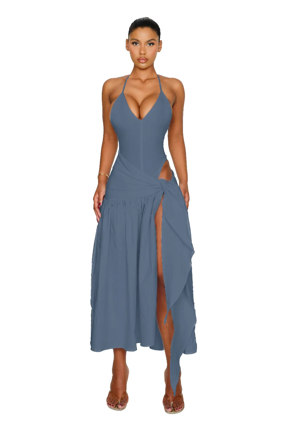 Atacama Dress - Slate Blue