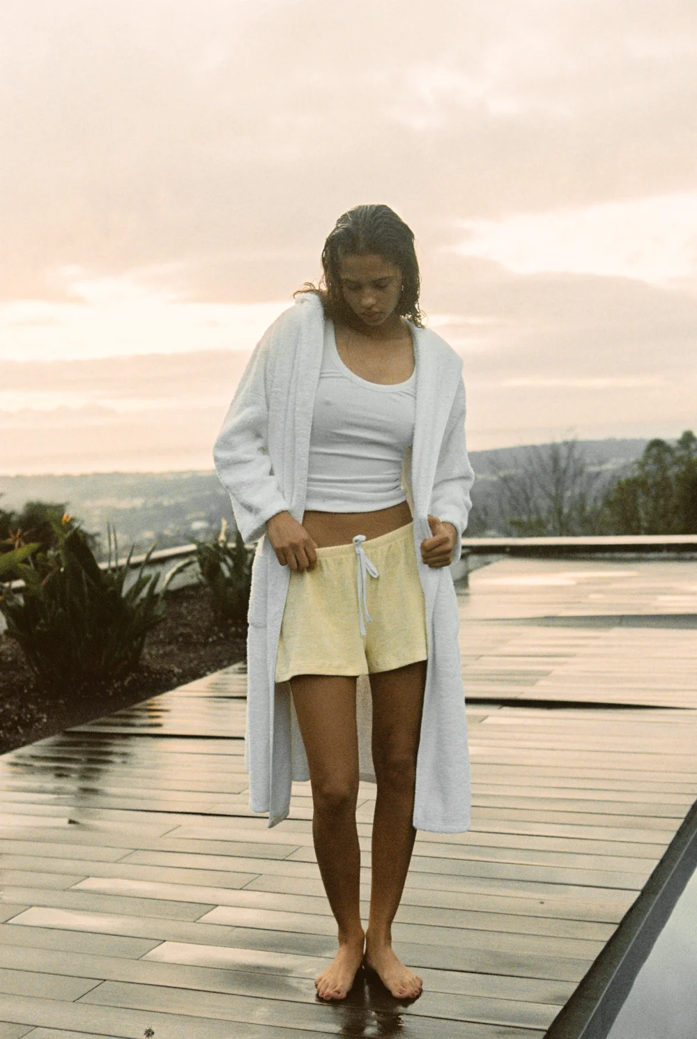 Sun Towel Shorts in Butter Yellow
