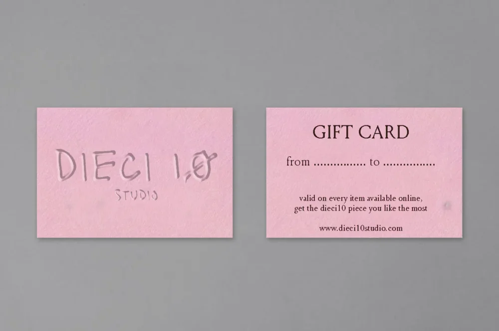 DIECI10 STUDIO - GIFT CARD