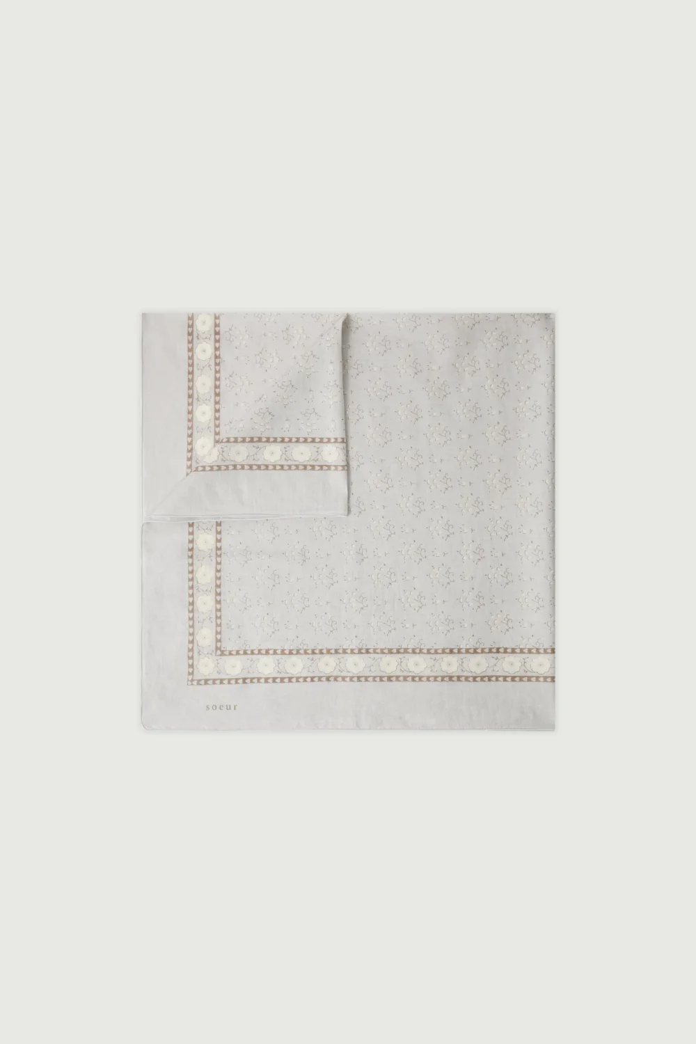 CLASSIQUE GREY COTTON SCARF